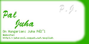 pal juha business card